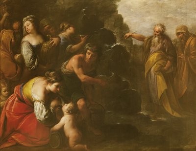 Moses Striking Water from the Rock by Giuseppe Nuvolone